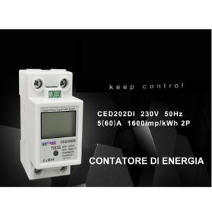 Misuratore di Consumo Contascatti Digitale 2 Moduli